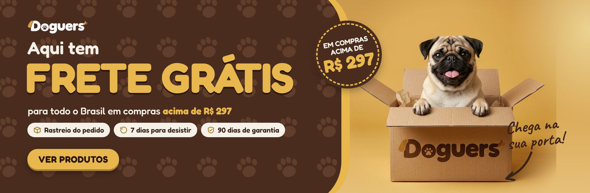 Frete grátis para todo o Brasil acima de R$ 297