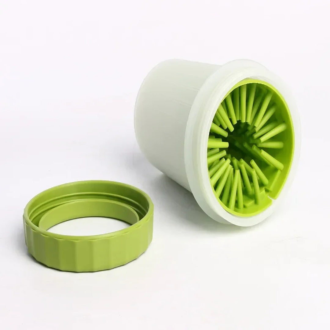 Copo aberto mostrando as cerdas de silicone