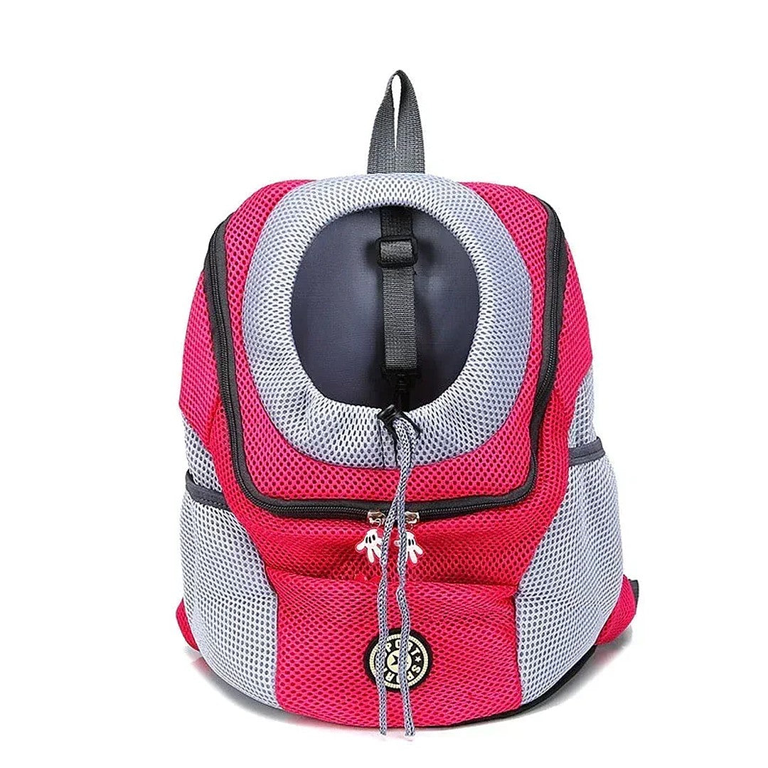 Mochila de transporte rosa