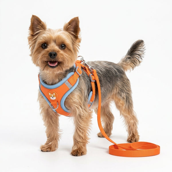 Peitoral com Guia para Cachorro Refletivo Anti-Puxão